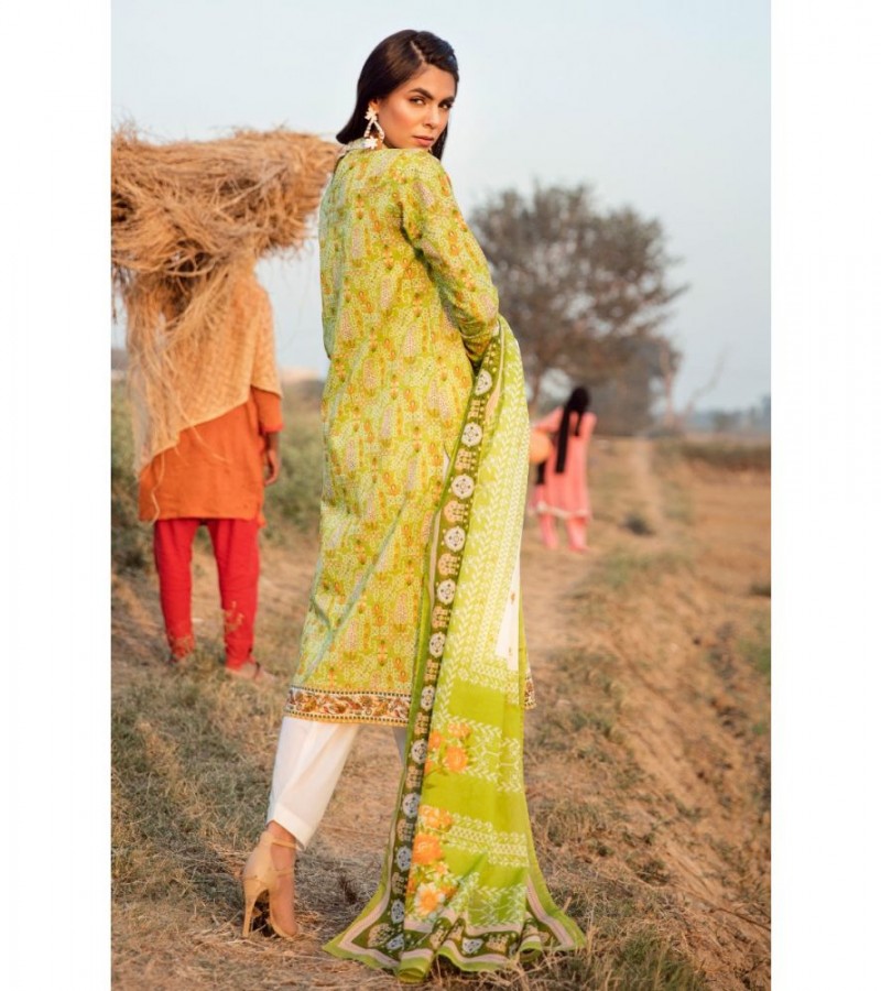 Gul Ahmed 2PC Unstitched Embroidered Lawn Suit