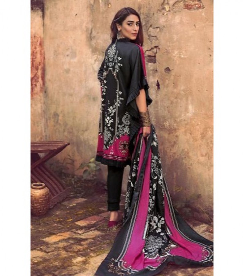 Gul Ahmed 3 PC Unstitched Corduroy suit With Cotton Net Dupatta CD-37