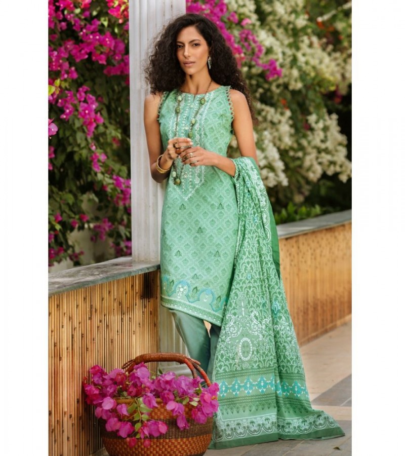 Gul Ahmed 3PC Unstitched Embroidered Lawn Suit