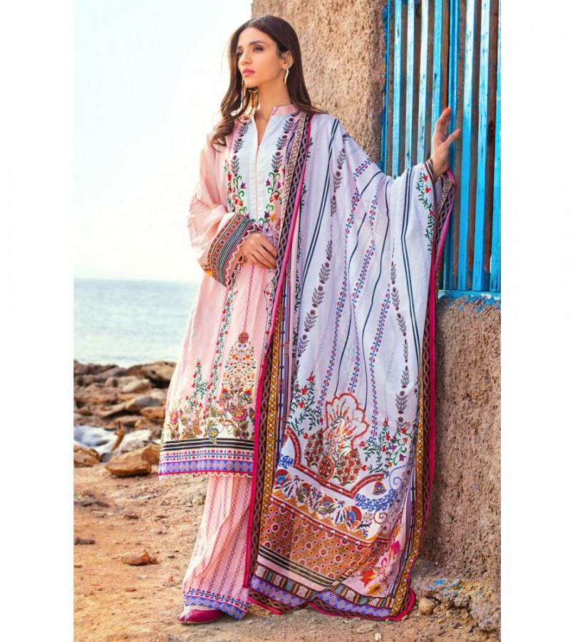 Gul Ahmed 3PC Unstitched Embroidered Lawn Suit