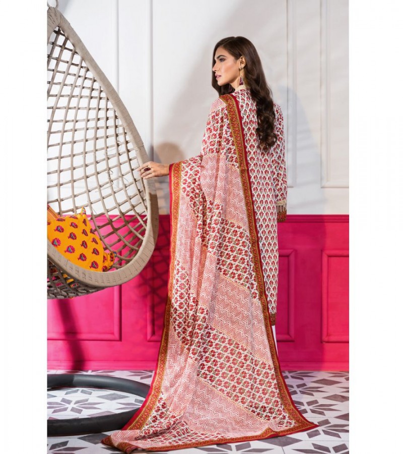 Gul Ahmed 3PC Unstitched Embroidered Lawn Suit