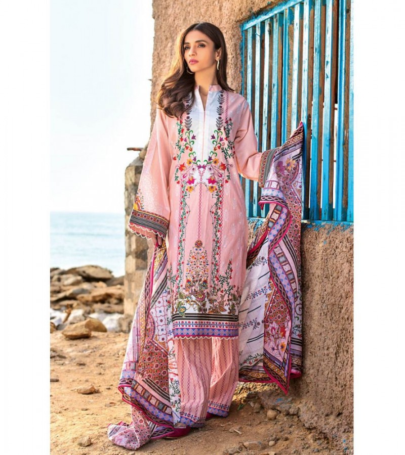 Gul Ahmed 3PC Unstitched Embroidered Lawn Suit