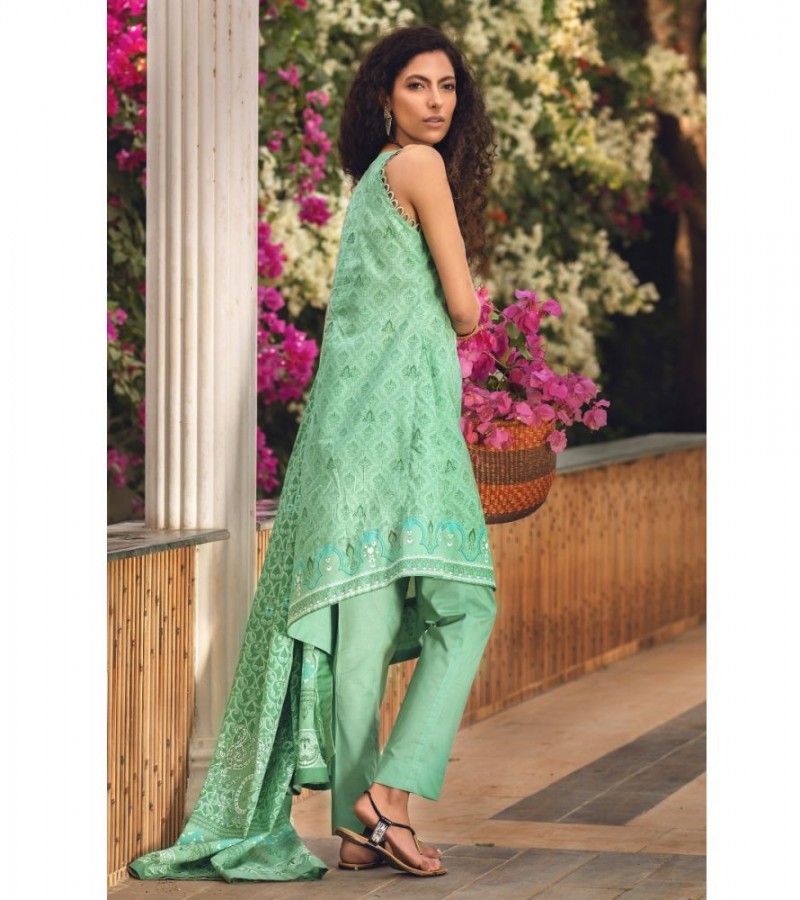 Gul Ahmed 3PC Unstitched Embroidered Lawn Suit