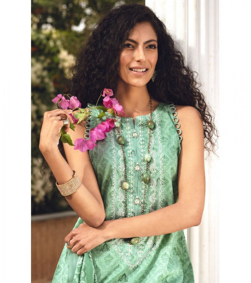 Gul Ahmed 3PC Unstitched Embroidered Lawn Suit