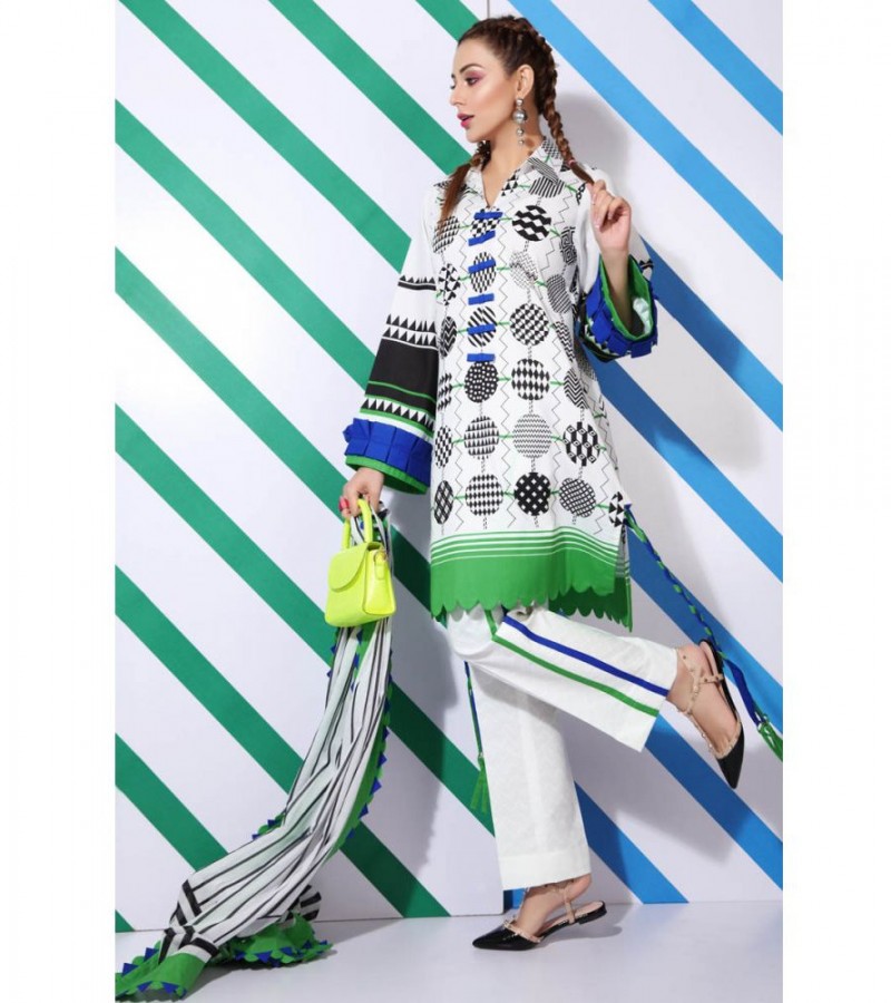 Gul Ahmed 3PC Unstitched Lawn Suit