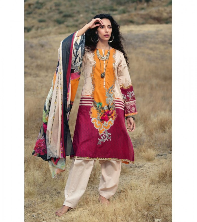 Gul Ahmed 3PC Unstitched Lawn Suit