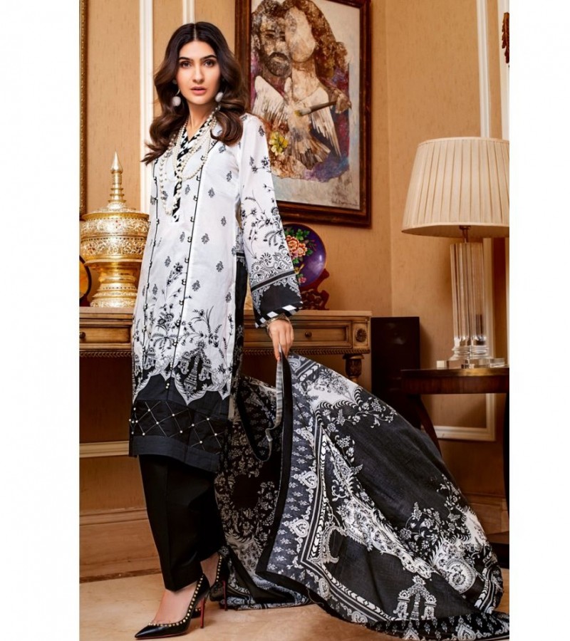 Gul ahmed 3PC Unstitched  Lawn Suit