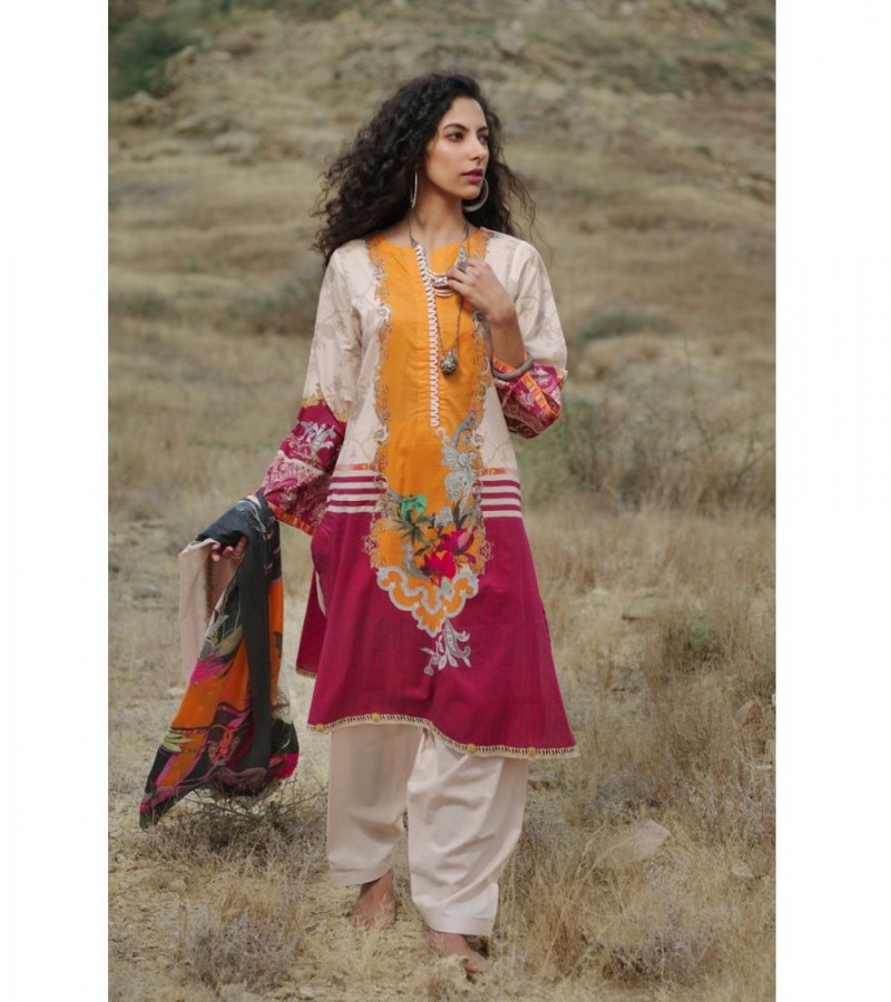 Gul Ahmed 3PC Unstitched Lawn Suit