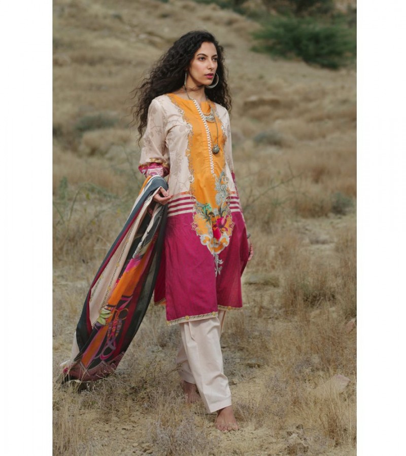 Gul Ahmed 3PC Unstitched Lawn Suit