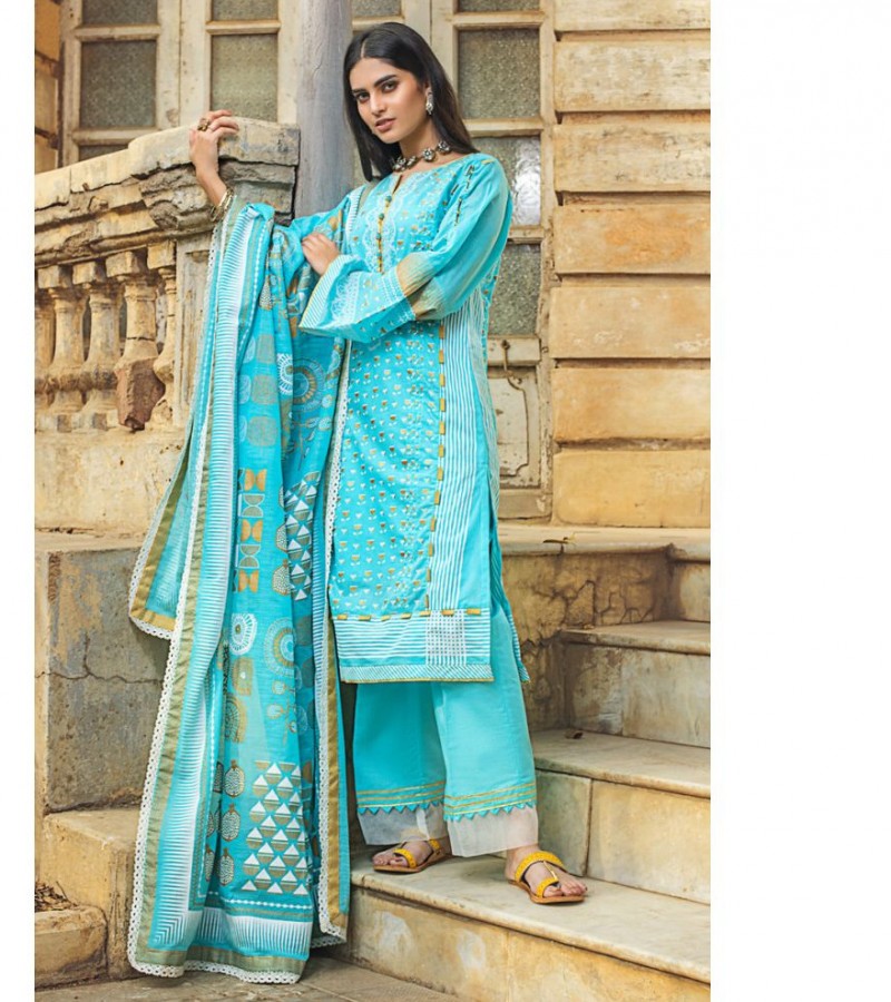 Gul Ahmed 3PC Unstitched Lawn Suit