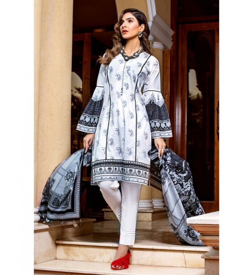 Gul ahmed 3PC Unstitched  Lawn Suit
