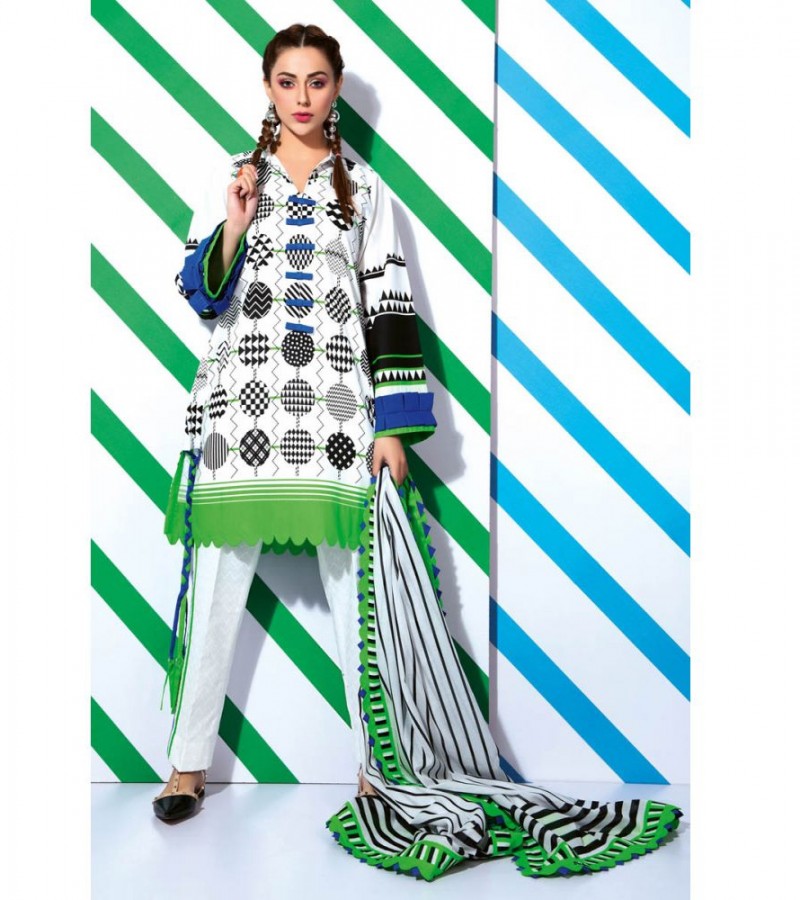 Gul Ahmed 3PC Unstitched Lawn Suit