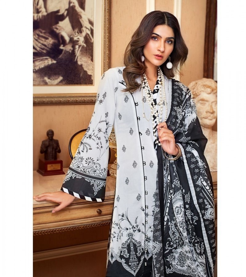 Gul ahmed 3PC Unstitched  Lawn Suit