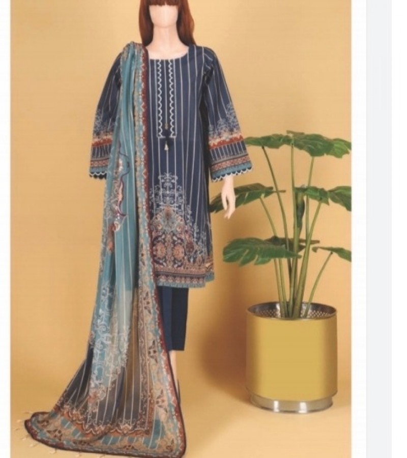 Saya Digital Printed Lawn