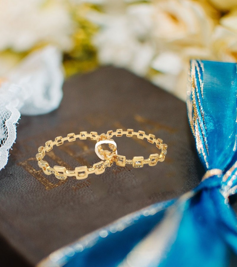Set of 2 Brick Style Bangles