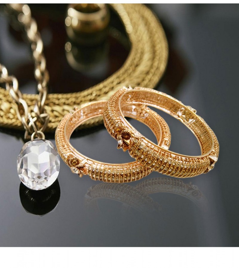 Set of 2 Golden Bangle for Women