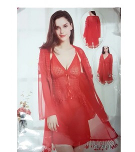 Beautiful Red Net Nighty (WU1542) Sale price Buy online in