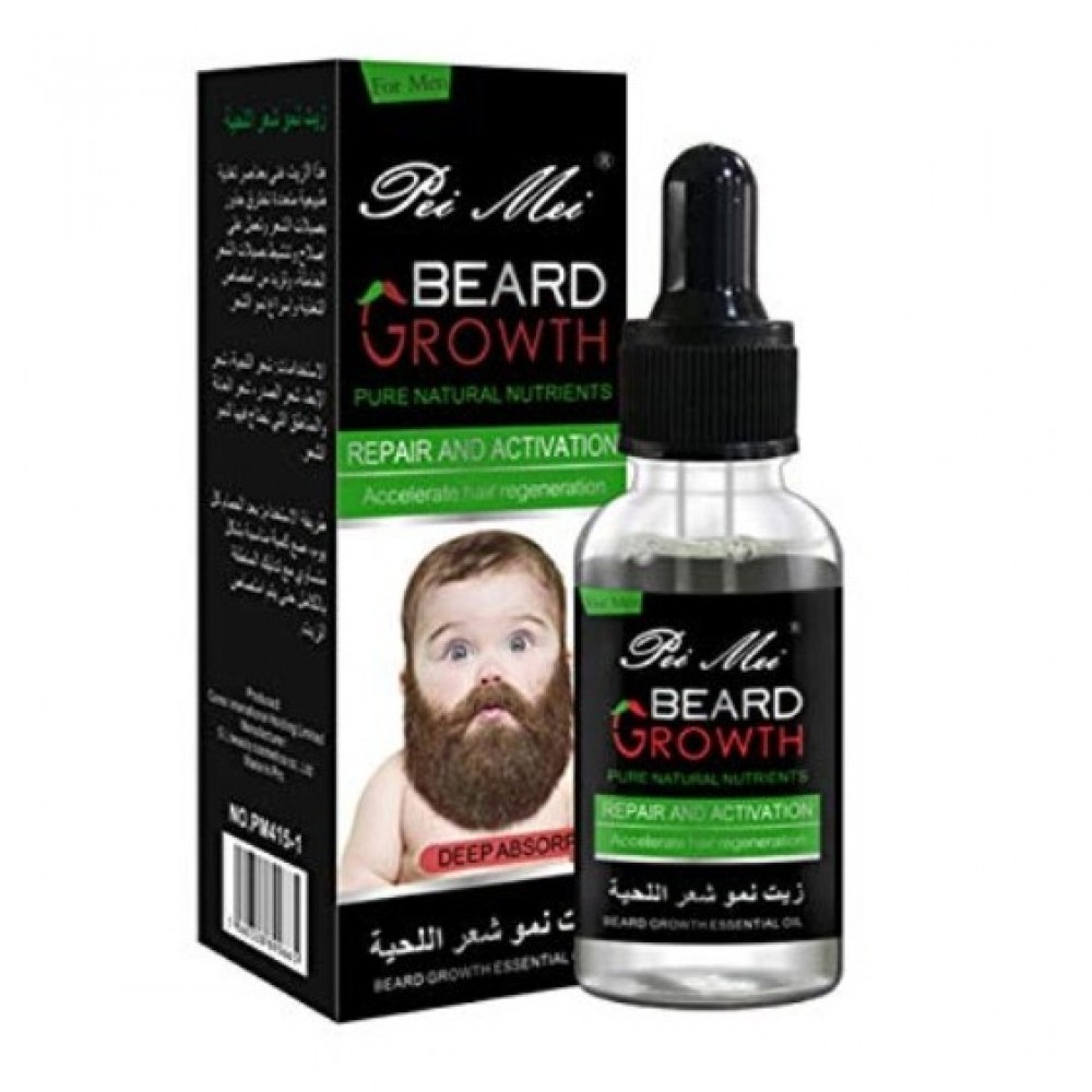 Natural Beard Oil For Mustache Growth & Hair Loss Treatment - Sale ...