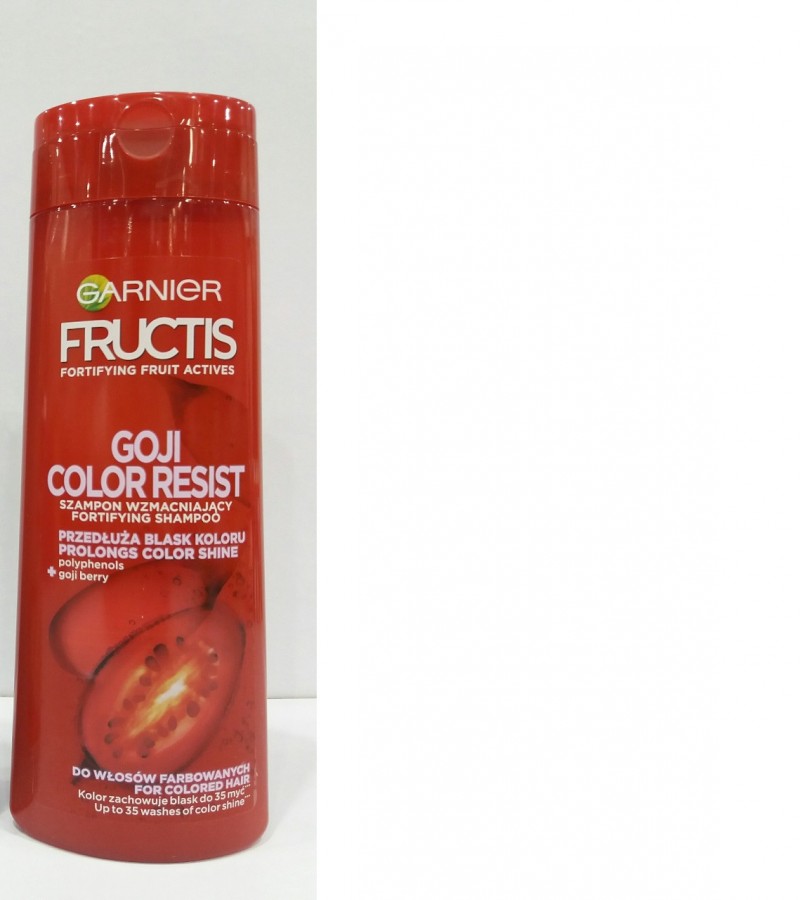Garnier Fructis Goji Color Resist Straightening Shampoo, 400ml