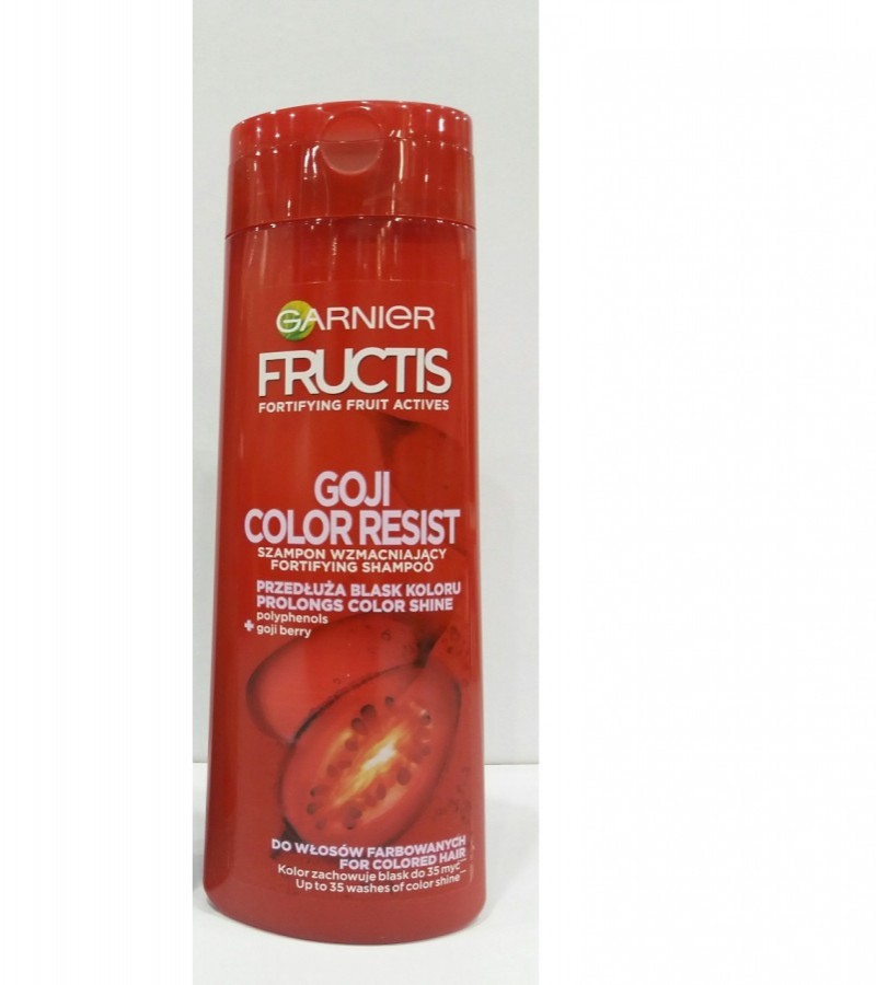Garnier Fructis Goji Color Resist Straightening Shampoo, 400ml