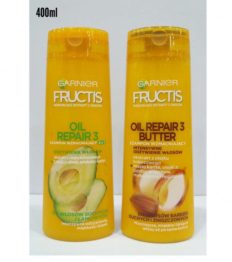 Garnier Fructis Oil Repair  Straightening Shampoo, 370ml