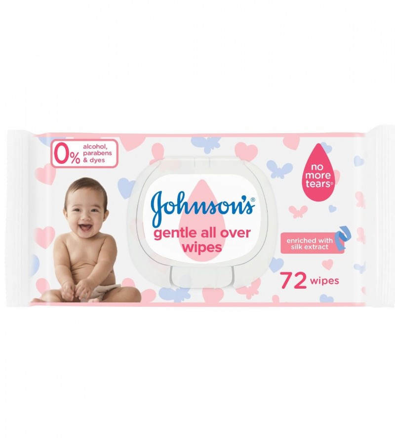 Johnsons Baby Gental Alln Over 72 Wipes Pack of 3
