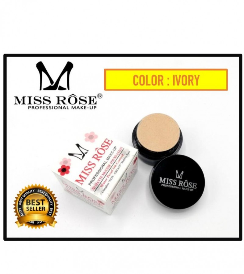 Miss Rose Professinal Make-up- Color: IVORY - 3D Matte Mousse Foundation