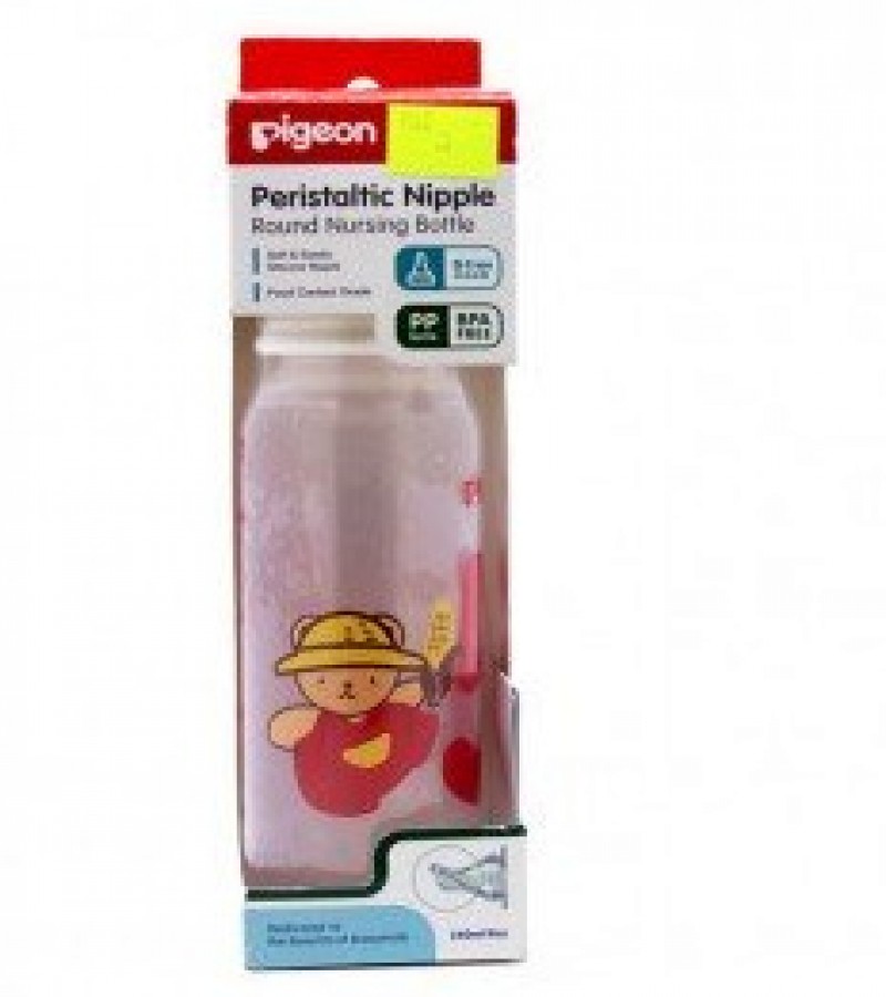 Pigeon Peristalic Nipple Bpa Free Round Nursing Bottle
