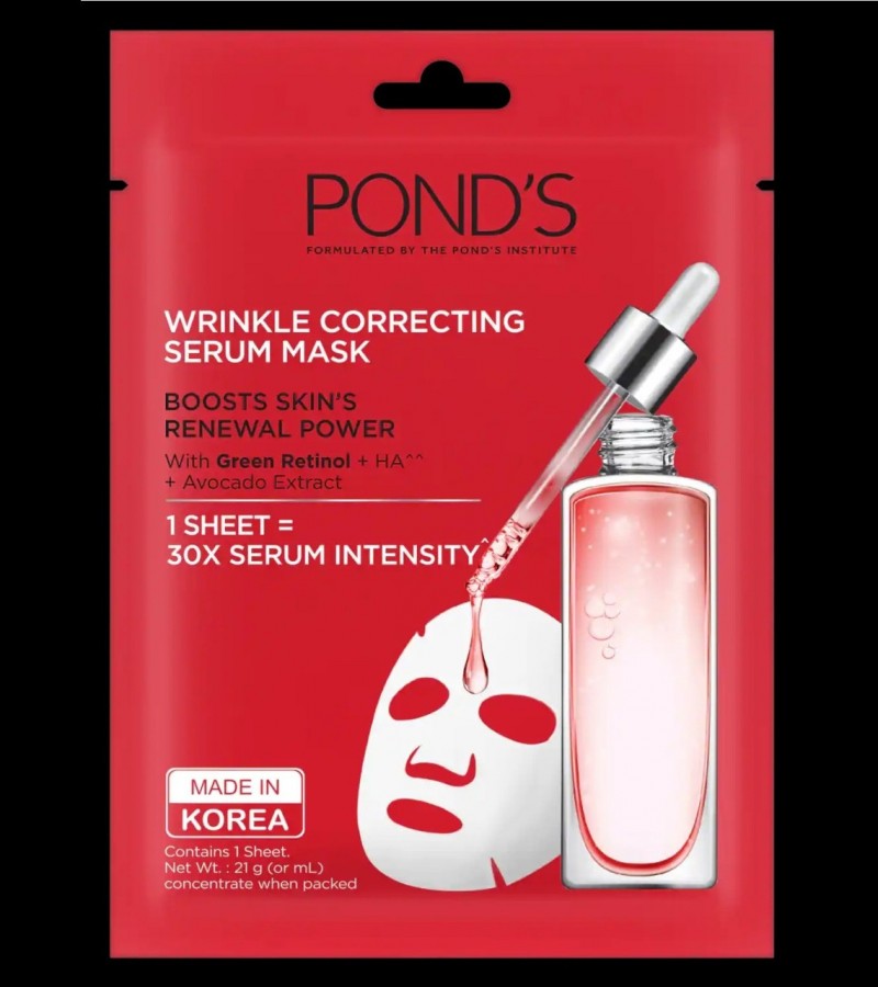 ponds wrinkle correcting serum mask