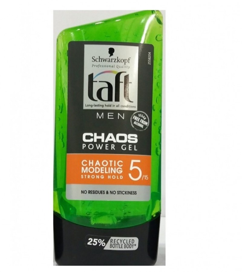 Taft men chaos power gel Chaotic Modeling strong hold-150ml