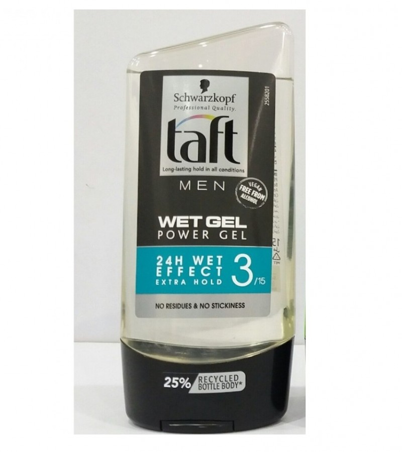 Taft men wet gel power gel 24H wet effect-150ml