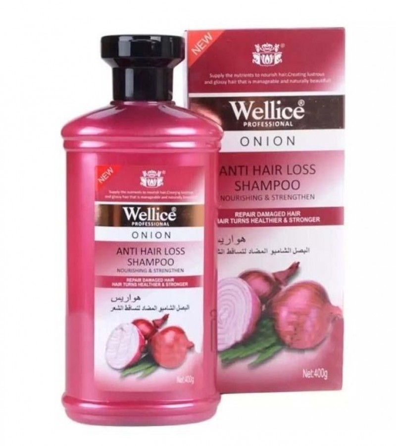 Wellice Onion Anti Hair Loss Shampoo All Variant Available 400ml
