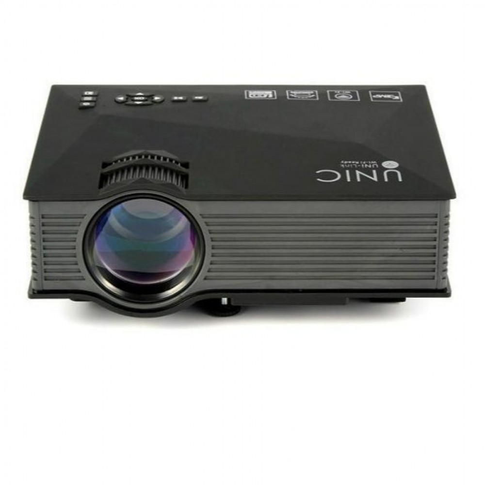 New Upgrade UNIC UC68 multimedia Home Theatre 1800 lumens led projector with HD 1080p   Support Mira