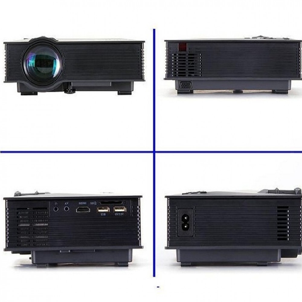 New Upgrade UNIC UC68 multimedia Home Theatre 1800 lumens led projector with HD 1080p   Support Mira