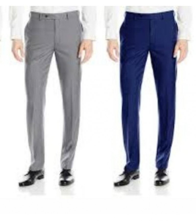 Dress Pant Formal For Men BLAK BLUE