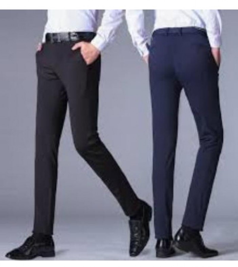 Dress Pant Formal For Men BLAK BLUE