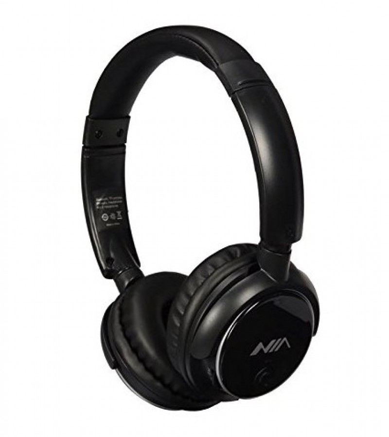 NIA Q1 Wireless Bluetooth Stereo Headphones (Black)