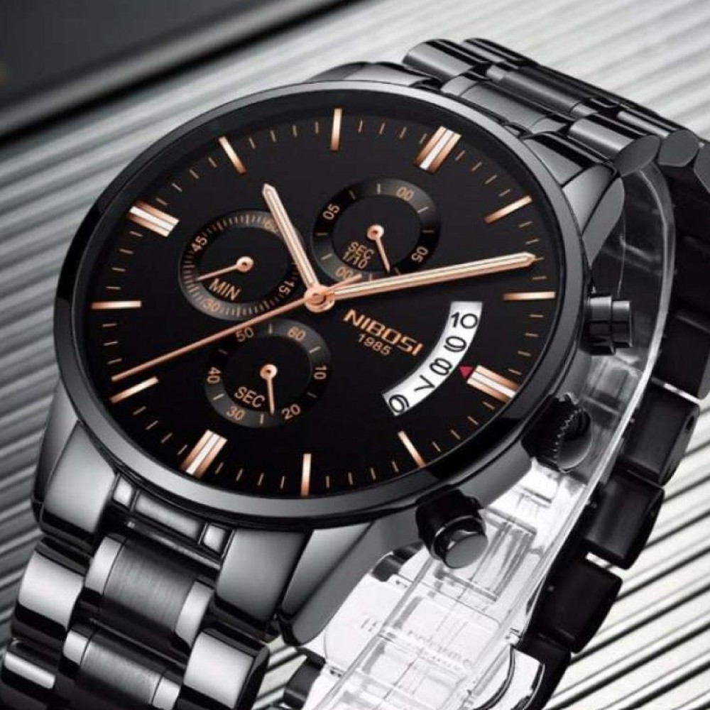 NIBOSI Luxury Watches Famous Top Brand Casual Dress Watch - Military Quartz Wristwatches for MEN