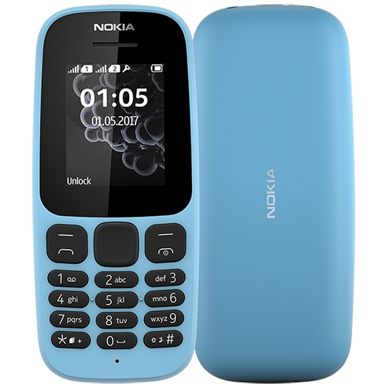 Nokia 105 2017 - Dual Sim - 1.4 Inches - Flash Light