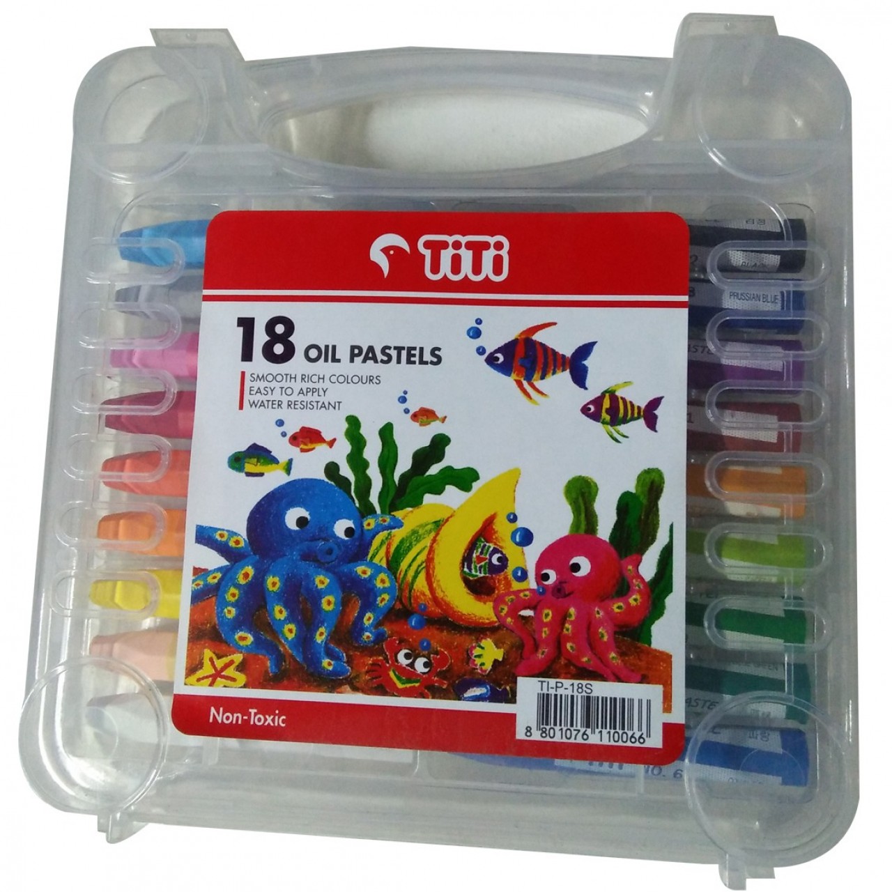 Non- Toxic 18 Oil Pastel Colors By TiTi For Kids