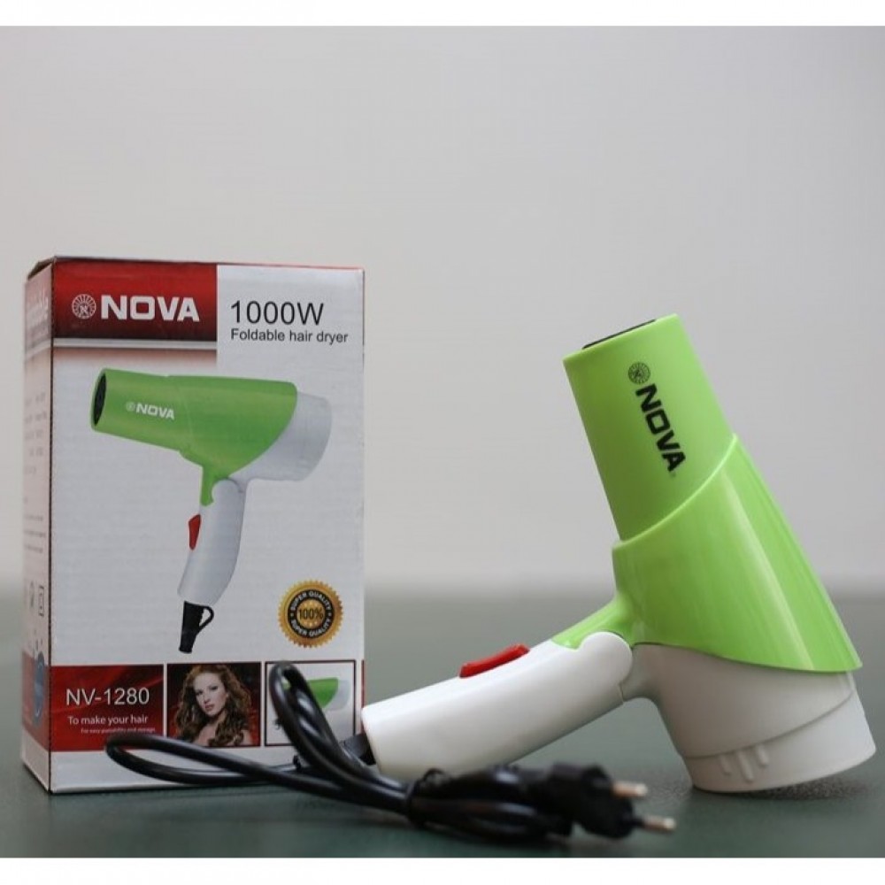 Nova NV-1280 Foldable Hair Dryer - 1000W