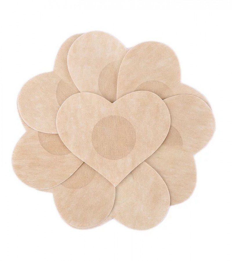 10Pcs Women's Soft Nipple Covers Stickers Invisible Lift Tape Overlays Disposable Breast Petals 80