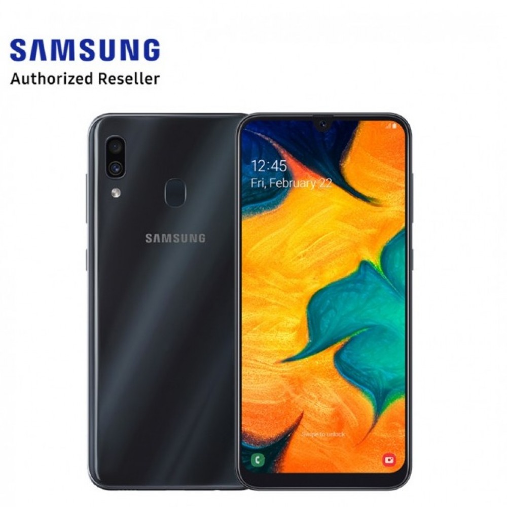 Samsung A30 2019 A305 – 64 Memory – 4GB RAM – Dual Back 16 MP + 5 MP & 16 MP front Camera