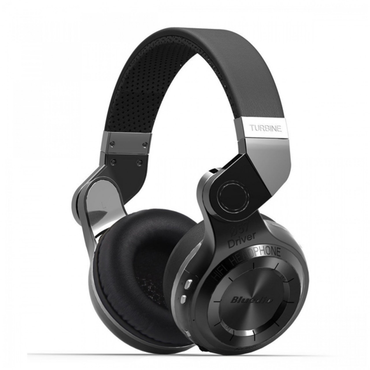 Bluedio T2 Plus - Turbine Hurricane HiFi Bass Booster Wireless Bluetooth V4.1 Headphone - Black