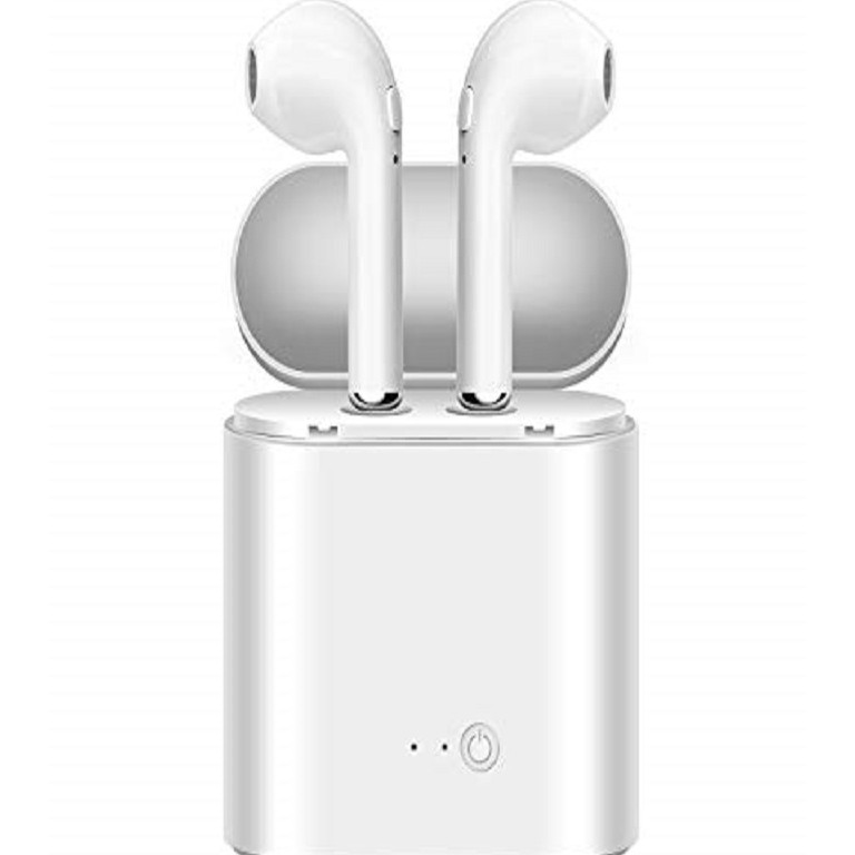 HBQ i7S TWS Wireless Airpods with Power Bank - White