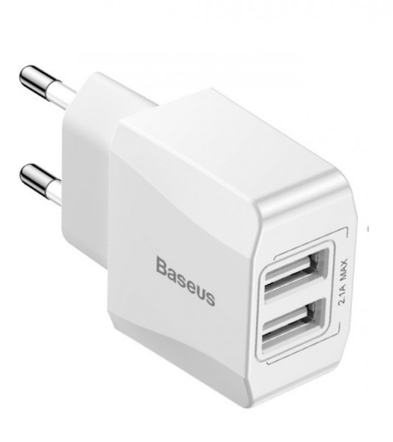 Baseus Charger Mini Dual USB Charger 2.1A Ccall Mn02