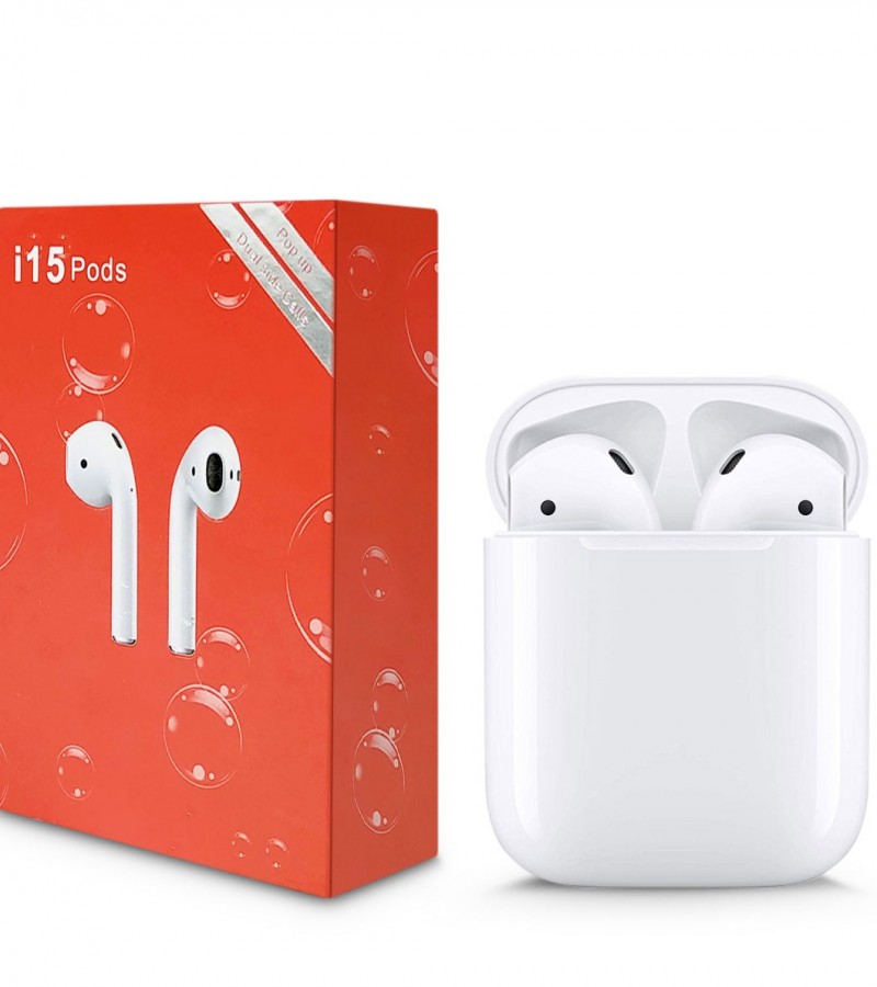 High Quality Airbuds i15 TWS Earphone Touch Key Sensor Universal Mini Wireless Airpods