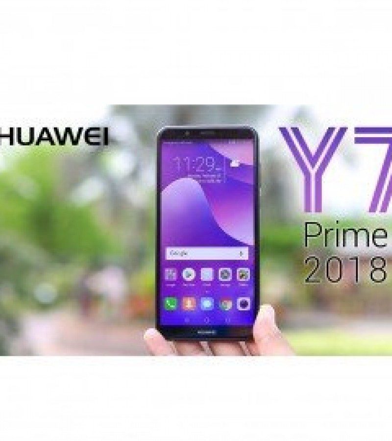 HuaweiY7 Prime 2018 – 32GB Memory – 3GB RAM -  4G – Dual 13+2MP Back & 8MP front camera