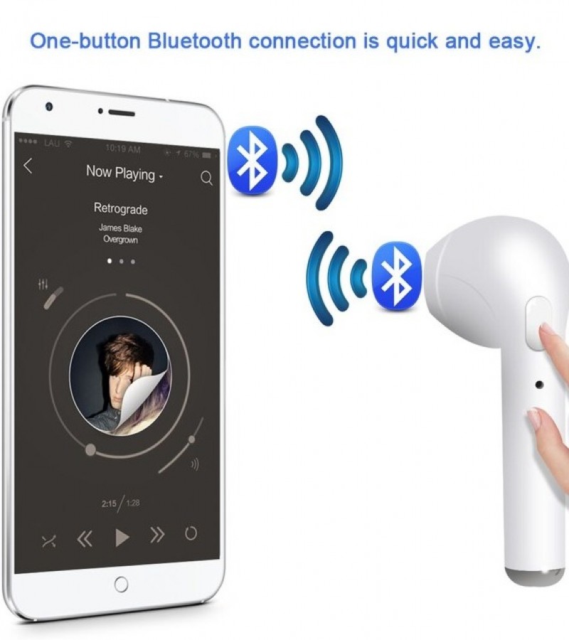 i7 Wireless Earbud Single Side Sale price Buy online in