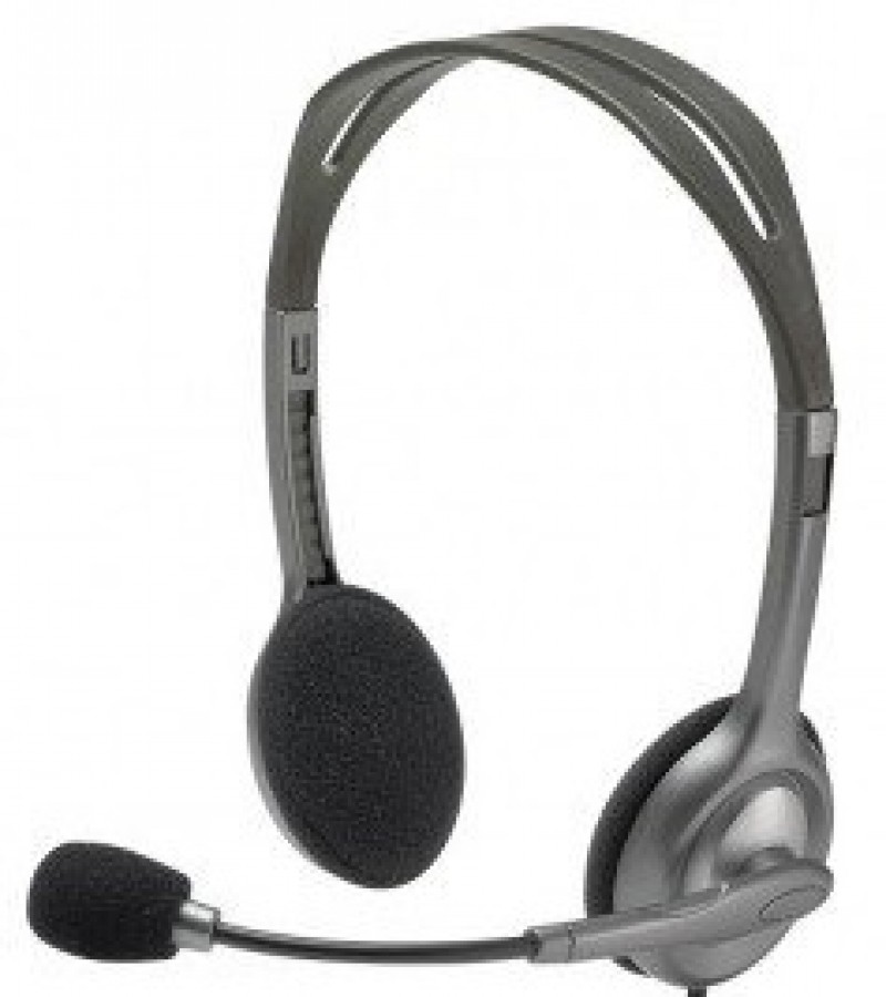 Logitech H110 Stereo Headset - 3.5mm Dual Plug Computer Headset